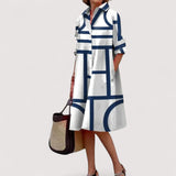 Lili™ | Geometrisches Midikleid