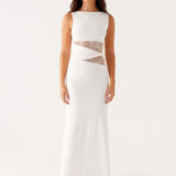Leni™ | Maxi Haljina Koja Laska Figuri s Diskretnim Izrezima i Vezicom