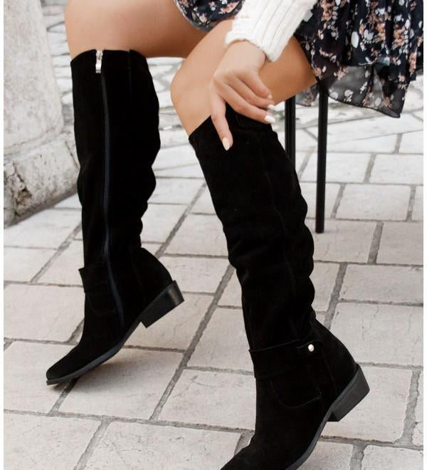 Lina – Bequeme, warme Wildlederstiefel für Damen