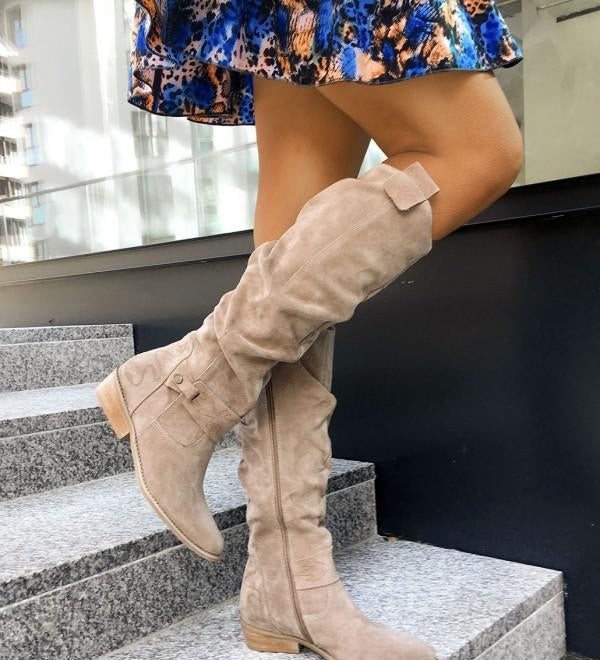 Lina – Bequeme, warme Wildlederstiefel für Damen