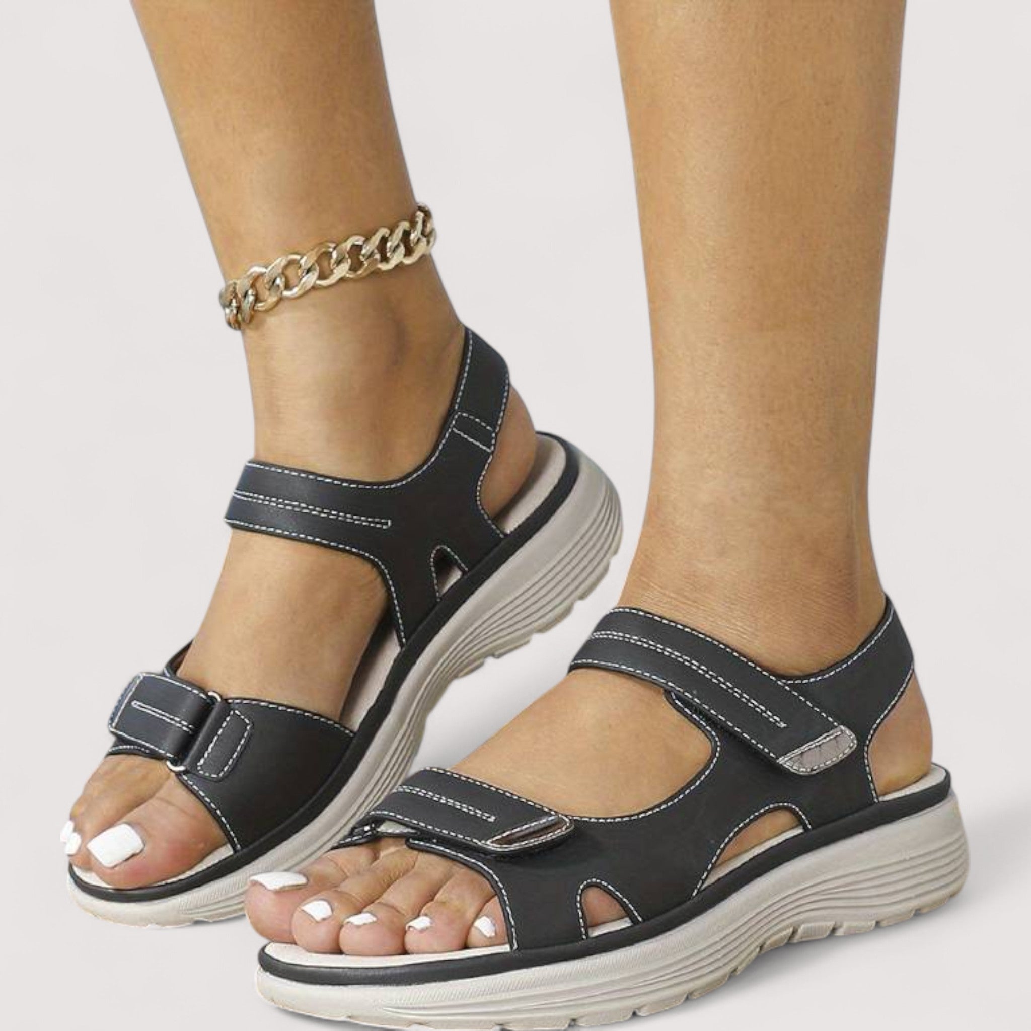 Carla™ | Orthopädische Ledersandalen